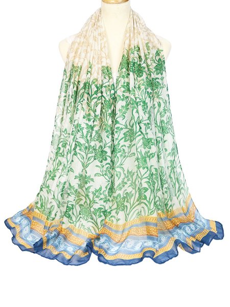 

Vintage Ethnic Print Scarf, Green, Women Scarves & Shawls
