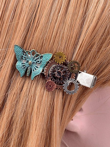 

Retro Punk Alloy Metal Hairpin, As picture, Women Hair Accessories