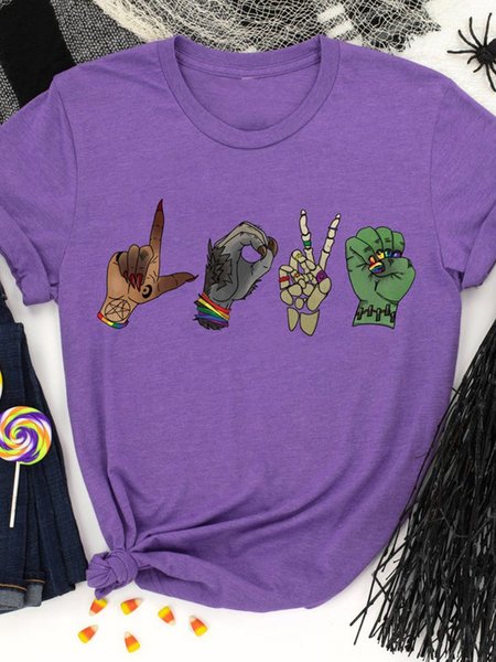 

Halloween Monster Love Tshirt, Purple, T-shirts