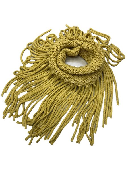 

Knitted Tassel Cape Shawl, As picture, Women Scarves & Shawls