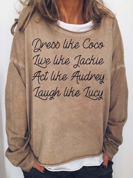 

Coco Jackie Audrey Lucy Relaxed Sweatshirt, Khaki, Hoodies&Sweatshirts