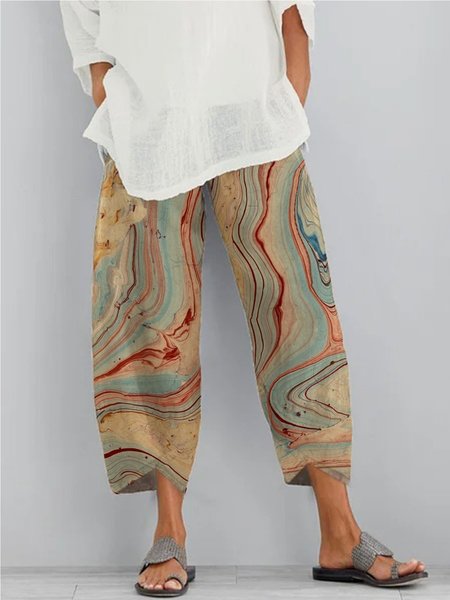 

Casuale Stampato Pantaloni, Come immagine, Pants