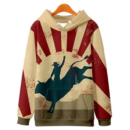 

Printed casual fashion men's fall/winter sweater, Khaki, Hoodies&Sweatshirts