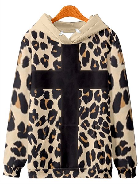

Printed casual fashion men's fall/winter sweater, Leopard, Hoodies&Sweatshirts