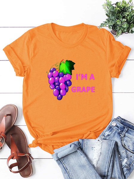 

I’m A Grape Halloween Costumes Gifts Women T-shirt, Orange, T-shirts
