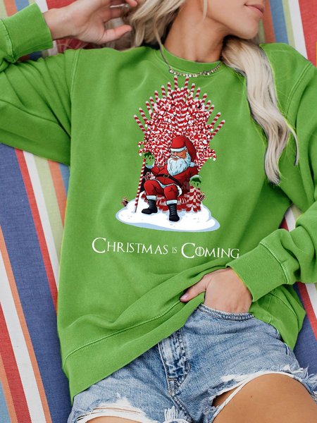 

Christmas Is Coming Sweatshirt, Green, Hoodies&Sweatshirts