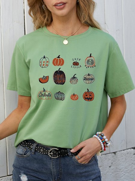 

Pumpkin Women‘s Cotton Shirts & Tops, Olive green, T-shirts