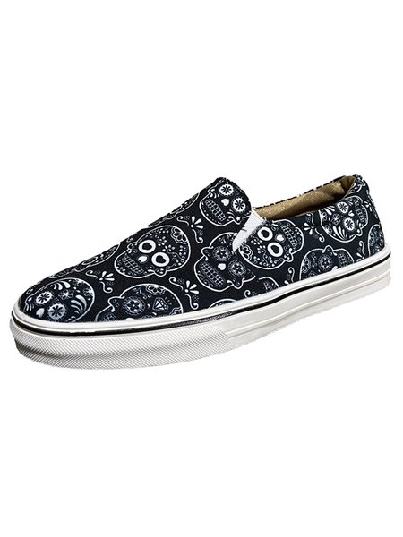 

Halloween Skull Pattern Casual Shoes, As picture, Athletic & Casual Shoes