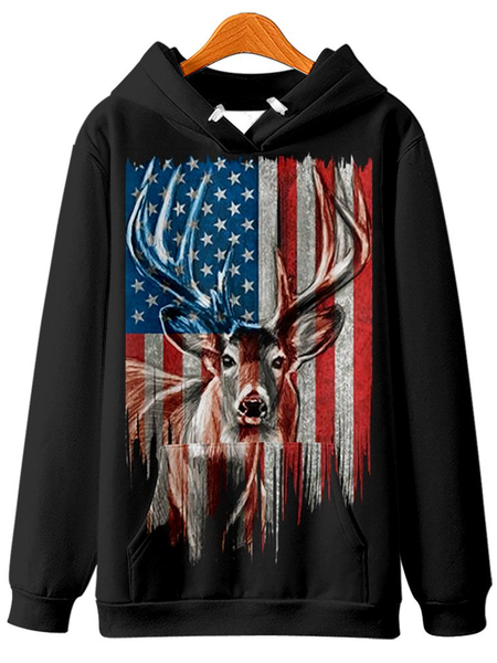 

Eagle Elements Hooded Sweater Men's Fall/Winter Sweater, Black, Hoodies&Sweatshirts