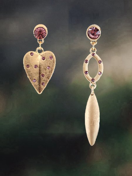 

Vintage Frosted Gold Heart Earrings, Sets1, Earrings