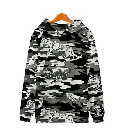 

Hoodie Printed Sweatshirt, As picture, Hoodies&Sweatshirts
