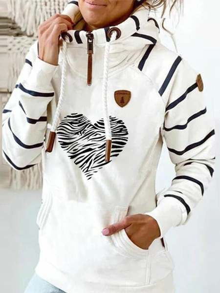 

Shift Long Sleeve Hoodie Casual Sweatshirt, White, Sweatshirts & Hoodies
