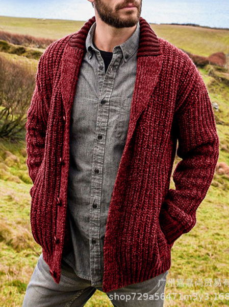

Cotton-Blend Sweater, Red, Outerwear