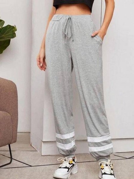 

Casual Pants, Gray, Pants