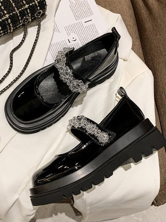 

Pu Date Fall Wedges&Flatform, Black, Flats