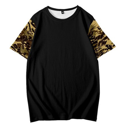 

Printed Camo Casual Shirts & Tops, As picture, Men's t-shirts