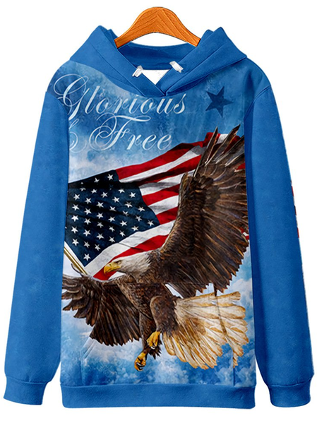 

Eagle Elements Hooded Sweater Men's Fall/Winter Sweater, Blue, Hoodies&Sweatshirts