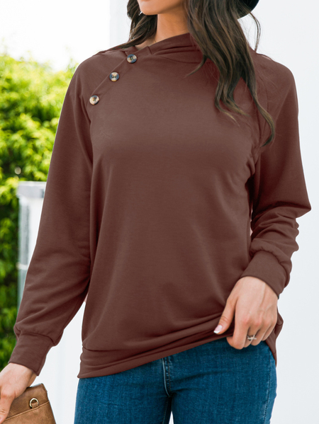 

Cotton Long Sleeve Casual Hoodie Sweatshirt, Coffee, Sweatshirts & Hoodies
