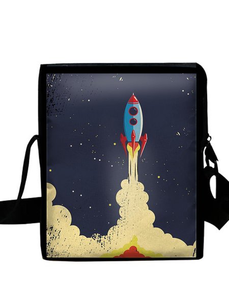 

Rocket Jet Personalized Graphic Crossbody Bag, As picture, Bags
