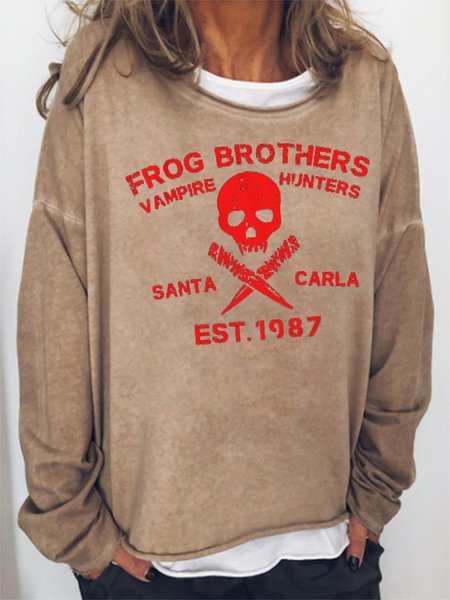 

Frog Brothers Vampire Hunters Santa Carla Killer Sweatshirt, Khaki, Hoodies&Sweatshirts