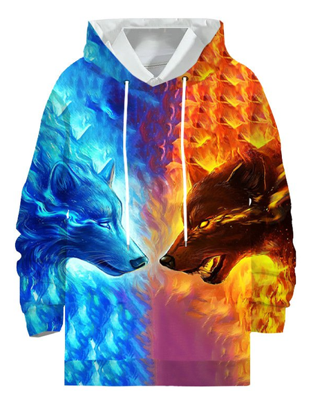 

Hoodie Cotton-Blend Sweatshirt, Multicolor, Hoodies&Sweatshirts