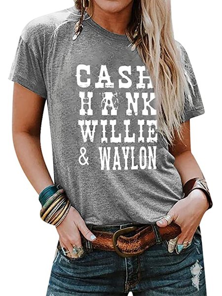 

Cash Hank Willie and Waylon Tshirts, Light gray, T-shirts