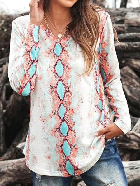 

Casual Long Sleeve Snakeskin Shirts & Tops, Tees & T-shirts