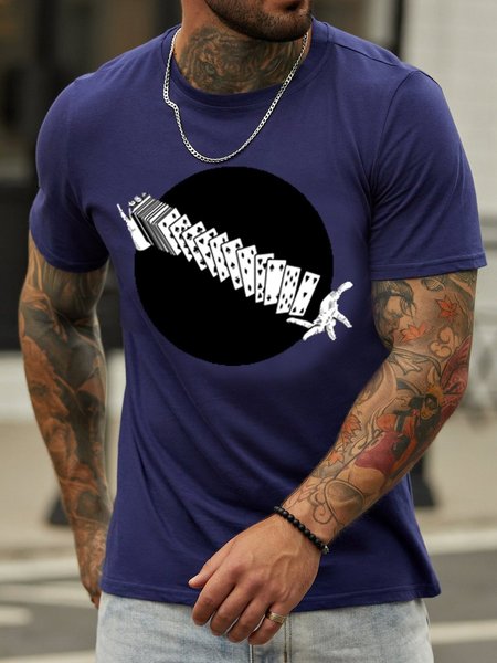

Classic Playing Card T-shirt, Purplish blue, T-shirts