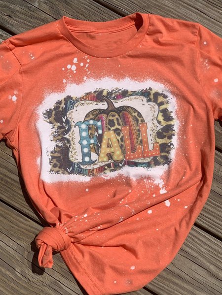 

Holloween Fall Vintage Tshirt, Orange, T-shirts