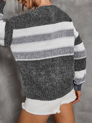

Crew Neck Work Sweater, Gray, Sweaters & Cardigans