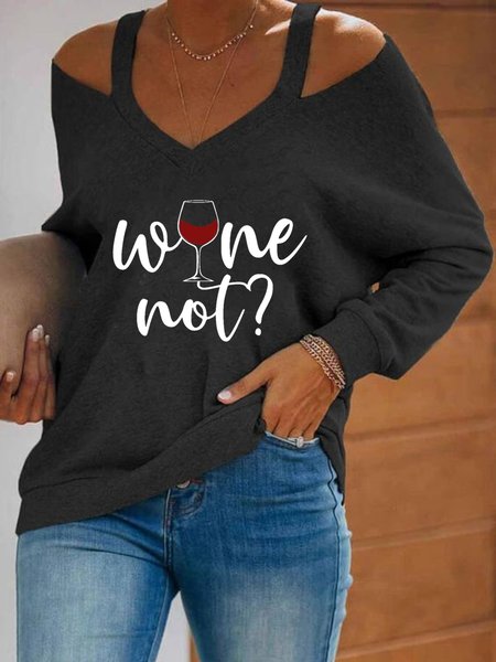 

Long Sleeve Sweetheart Plus Size Printed Sweatshirts, Black, Hoodies & Sweatshirts