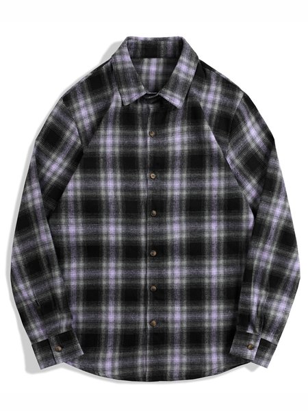 

Shirt Collar Casual Shirts & Tops, Gray, Men's shirts