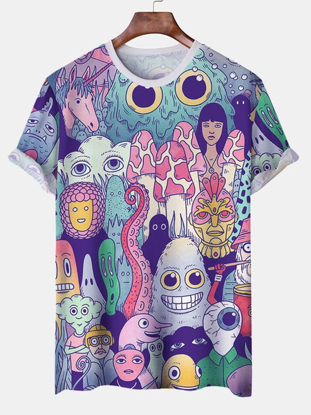 

Halloween Crew Neck Shirts & Tops, Multicolor, T-shirts