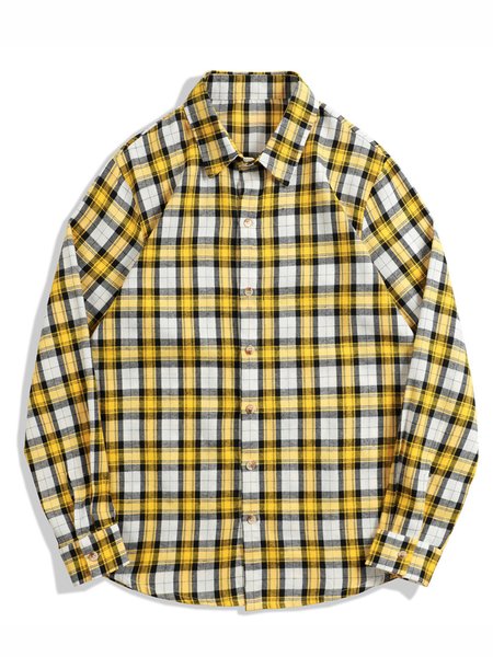 

Plaid Shirts & Tops, Yellow, Men's shirts