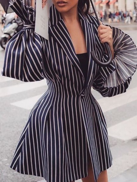 

Long Sleeve Printed Holiday Dress, Black, Mini Dresses