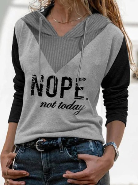 

Maniche Lunghe Semplice Scollo a V Misto Cotone Camicie & Top, Multicolore, Blouses & Shirts