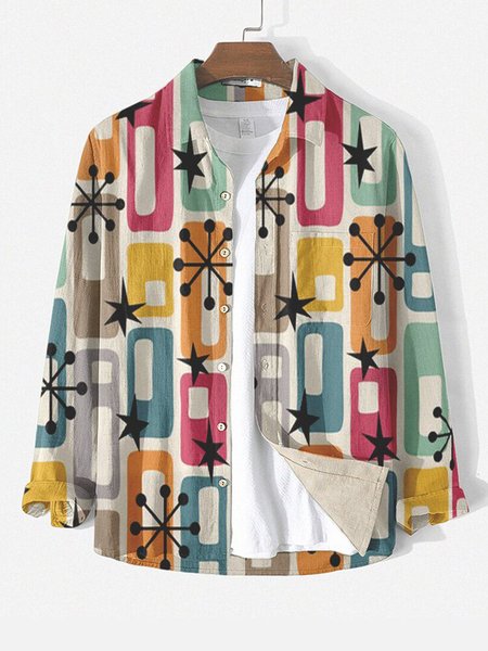 

Shirt Collar Vintage Shirts & Tops, Green, Men's shirts