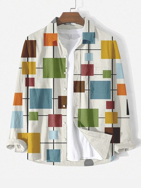 

Casual Shirt Collar Shirts & Tops, Green, Men's shirts