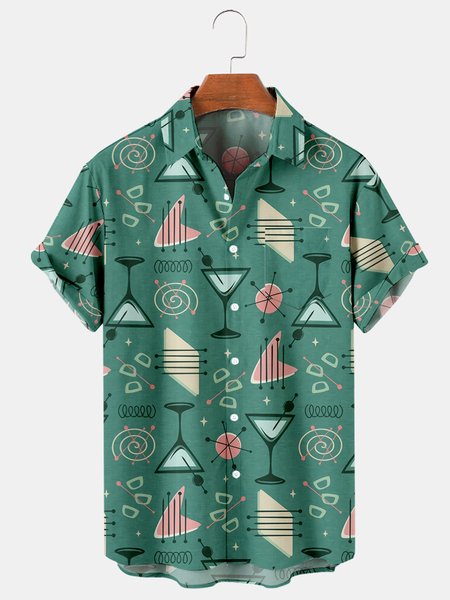 

Casual Shirts, Green, Men's Floral shirt