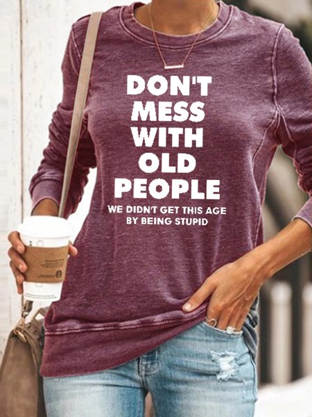 

Don't Mess With Old People Sweatshirt, Purple, Hoodies&Sweatshirts