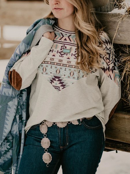 

Casual Long Sleeve Sweatshirt, White, Hoodies&Sweatshirts