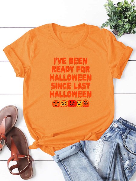 

I’ve Been Ready For Halloween Since Last Halloween Pumpkins Shirt, Orange, T-shirts