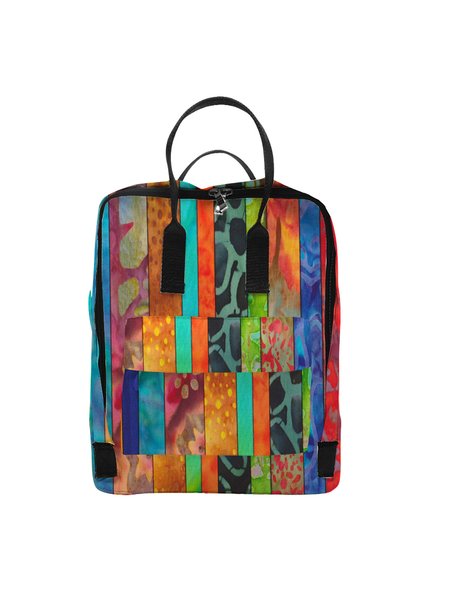 

Art Abstract Stripe Print Outdoor Backpack, As picture, Men's Bags