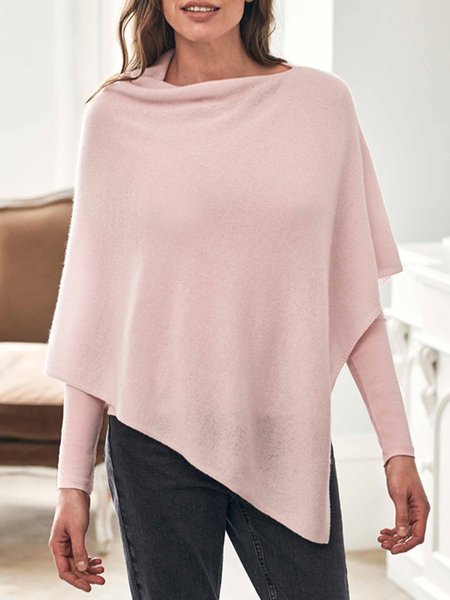

Solid 3/4 Sleeve Casual Top, Pink, Blouses and Shirts