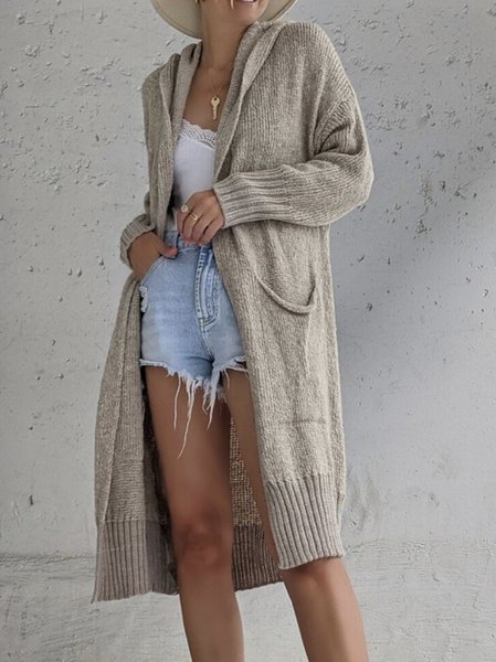 

Long Sleeve Shift Outerwear, Light khaki, Outerwear
