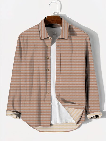 

Stripes Shirts & Tops, As picture, Men's Floral shirt