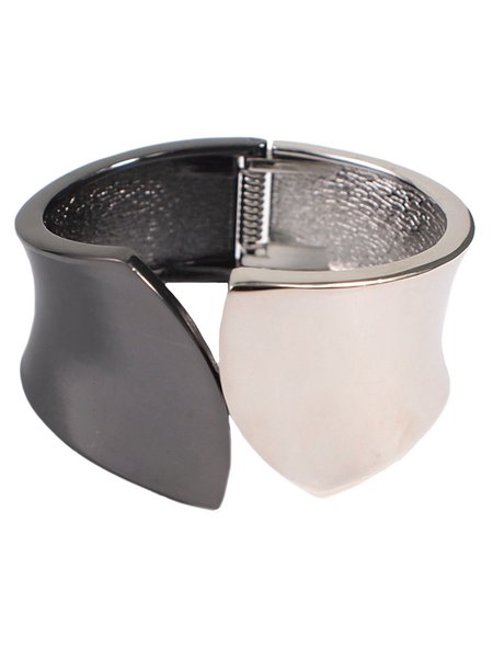 Two-tone Electroplating Bracelet, Silver, Bracelets