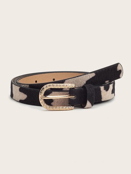 

Milk Leopard Belt, As picture, Belts