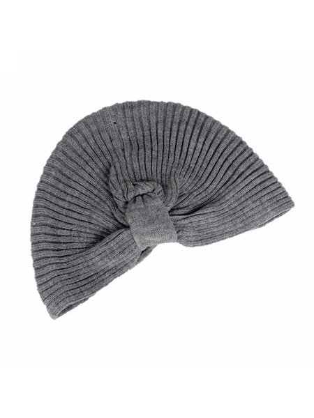 

Simple Knitted Woolen Warm Hat, Gray, Hats