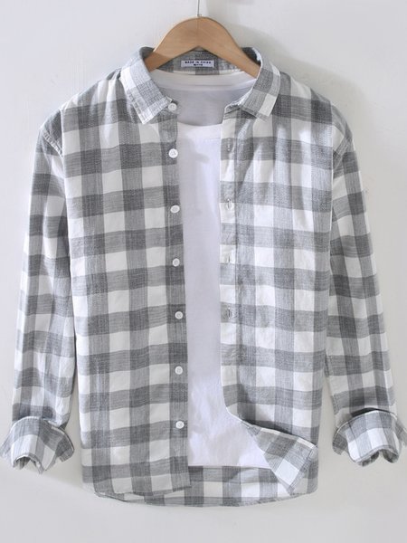 

Shirt Collar Basic Shirts & Tops, Gray, Men's Floral shirt